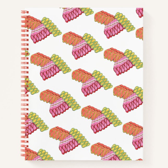 Weihnachts Classic Ribbon Candy Süßigkeiten Urlaub Notizbuch (Vorderseite)