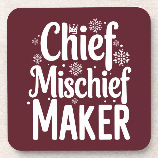 Weihnachts-Coaster Getränkeuntersetzer (Vorderseite)