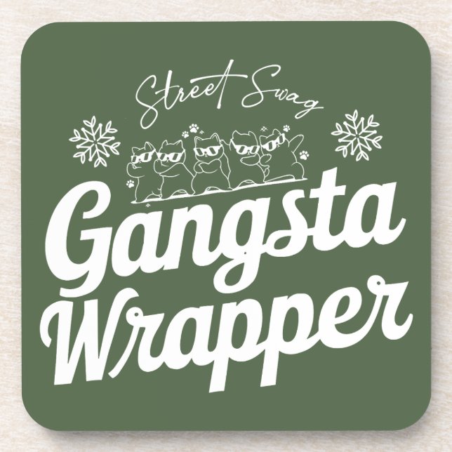 Weihnachts-Coaster Getränkeuntersetzer (Vorderseite)