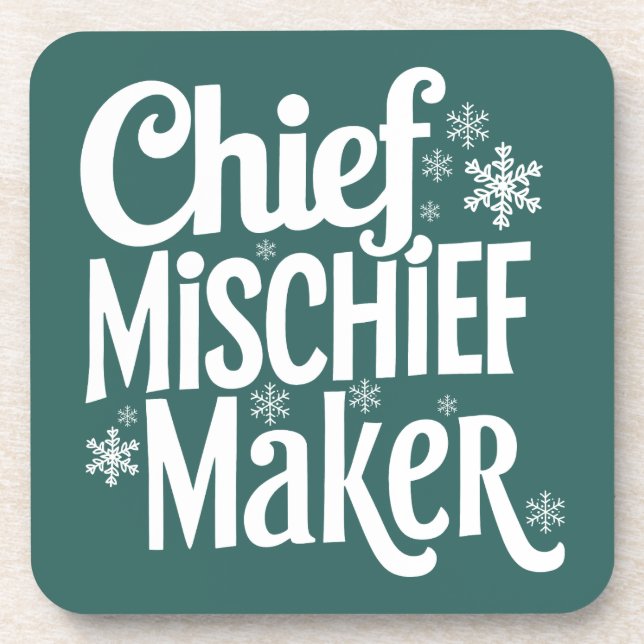 Weihnachts-Coaster Getränkeuntersetzer (Vorderseite)