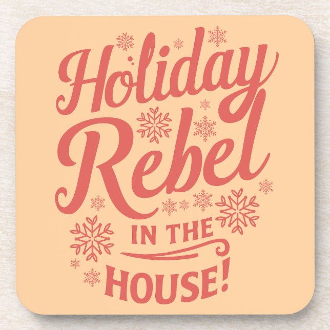 Weihnachts-Coaster Getränkeuntersetzer (Vorderseite)