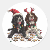 Weihnachts Cocker Spaniel Hunde
