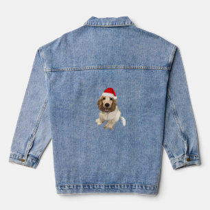 Weihnachts-Cocker-Spaniel (Weiß) Essential-T-Shirt Jeansjacke