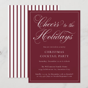 Weihnachts-Cocktail-Feier Einladung