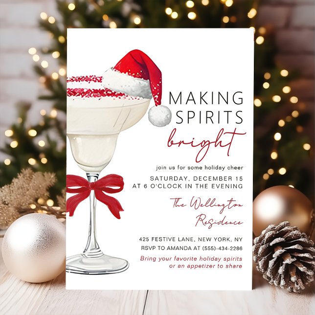 Weihnachts-Cocktail-Feier Einladung (Von Creator hochgeladen)