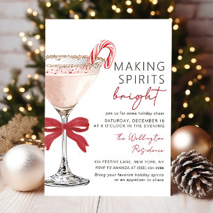 Weihnachts-Cocktail-Feier-Einladung Einladung