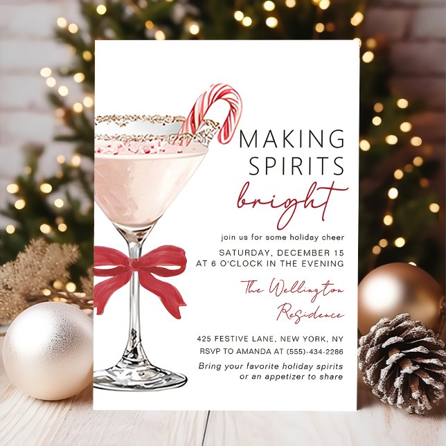 Weihnachts-Cocktail-Feier-Einladung Einladung (Von Creator hochgeladen)
