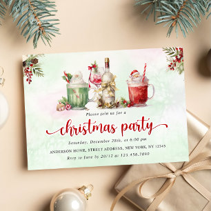 Weihnachts-Cocktail-Party Einladung