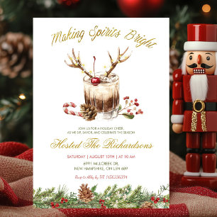 Weihnachts-Cocktail-Party 'Geister aufhellen' Einladung