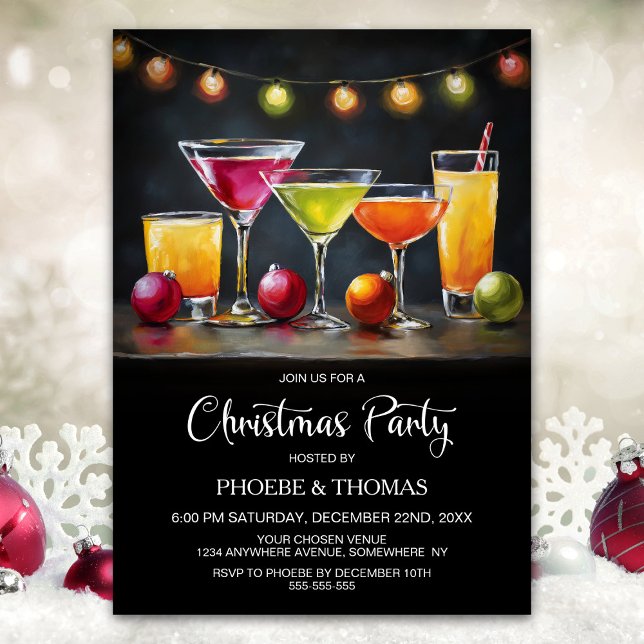 Weihnachts-Cocktailparty Einladung (Von Creator hochgeladen)