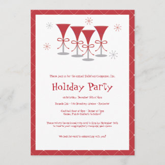 Weihnachts-Cocktailparty-Einladung Einladung