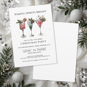 Weihnachts-Cocktailparty – Frohe Stimmung Einladung
