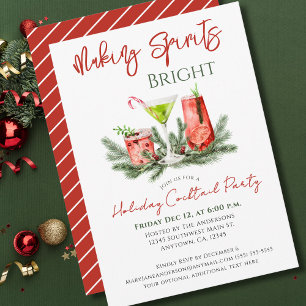 Weihnachts-Cocktailparty 'Geister aufhellen' Einladung