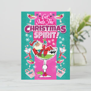 Weihnachts-Cocktailparty in Festtagsstimmung Einladung
