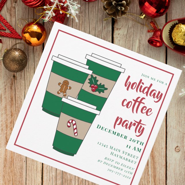 Weihnachts-Coffee-Bar  Einladung (Von Creator hochgeladen)