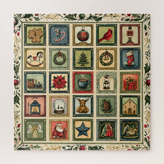 Weihnachts-Collage Puzzle (Vertikal)