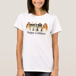 Weihnachts-Collie-T-Shirt T-Shirt