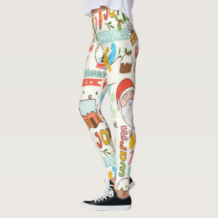Weihnachts-Comic-Cartoon-Figuren Leggings