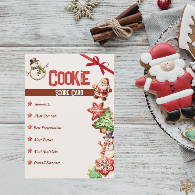 Weihnachts-Cookie-Austauschkarte Begleitkarte (Von Creator hochgeladen)