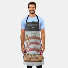 Weihnachts-Cookie Backen Crew Individuelle Name Ko Schürze