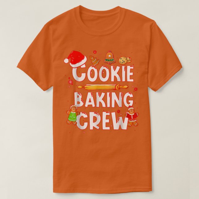 Weihnachts-Cookie Backen Crew Sonne Weihnachten We T-Shirt (Design vorne)