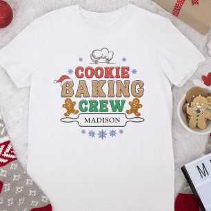 Weihnachts-Cookie Backen Crew Urlaub Backteam T-Shirt