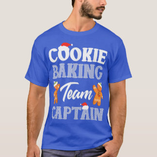 Weihnachts-Cookie Baking Team Kapitän Gingerbret T-Shirt