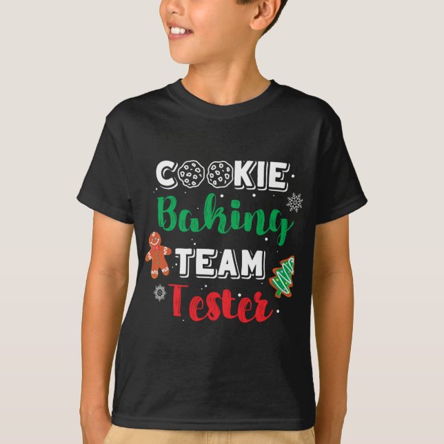 Weihnachts-Cookie Baking Team Tester Baker Gingerb T-Shirt (Vorderseite)