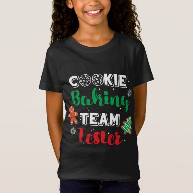 Weihnachts-Cookie Baking Team Tester Baker Gingerb T-Shirt (Vorderseite)