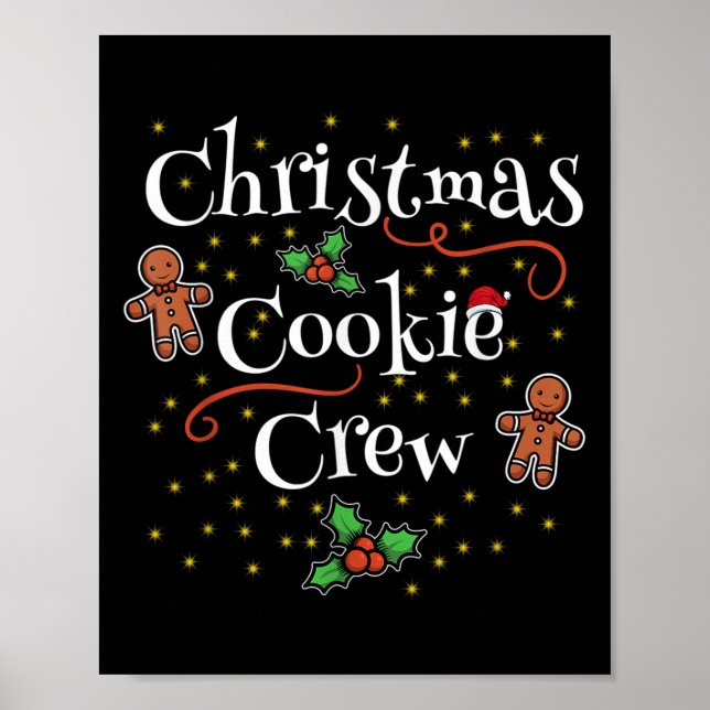 Weihnachts-Cookie-Crew ist perfekt als Familienspi Poster (Vorne)