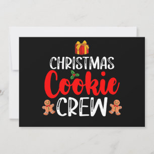Weihnachts-Cookie Crew Pajamas Weihnachtsfeiertag Einladung