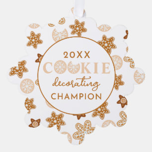 Weihnachts-Cookie-Dekorationspreis Ornament Karte