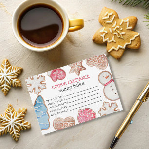 Weihnachts-Cookie-Exchange Dankeskarte