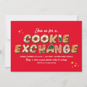Weihnachts-Cookie-Exchange-Party Einladung