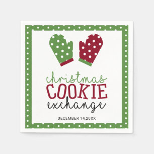 Weihnachts-Cookie Exchange Party Feiertage Oven Mi Serviette