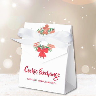 Weihnachts-Cookie-Exchange-Party Geschenkschachtel