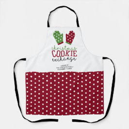 Weihnachts-Cookie Exchange Party Oven Mitts Urlaub Schürze