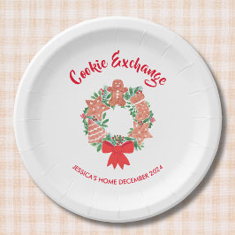 Weihnachts-Cookie-Exchange-Party Pappteller