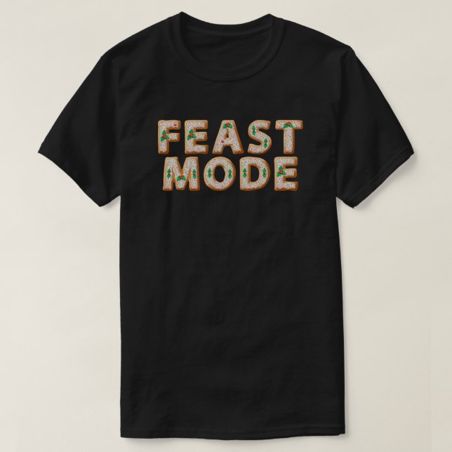 Weihnachts-Cookie-Festmodus-T - Shirt (Design vorne)