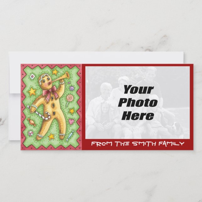 Weihnachts-Cookie-Fotokarte - NEU Feiertagskarte (Vorderseite)