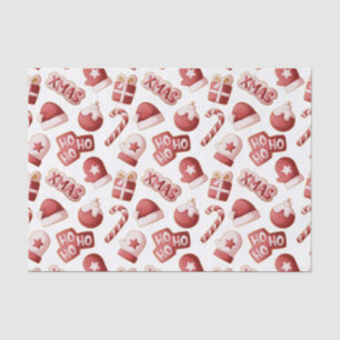 Weihnachts-Cookie-Handschuh-Santa-Hut-Candycane-Mu Seidenpapier