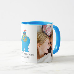 Weihnachts-Cookie-Monster Opa - Foto Tasse