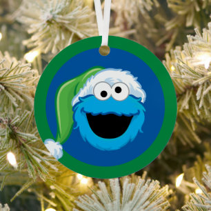 Weihnachts-Cookie-Monster Ornament Aus Metall