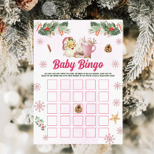Weihnachts-Cookie Santa Baby Bingo Games Card Einladung