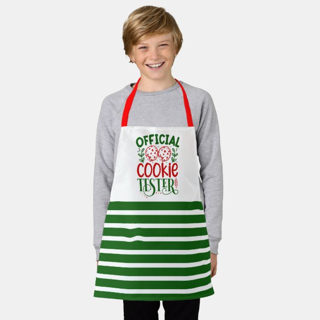 Weihnachts-Cookie-Schürze Schürze (Getragen)
