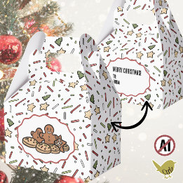 Weihnachts-Cookie-Sprinkles Festlich Geschenkschachtel