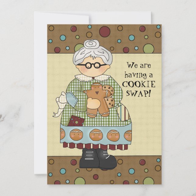 Weihnachts-Cookie-Swap-Urlaub Einladung (Vorderseite)