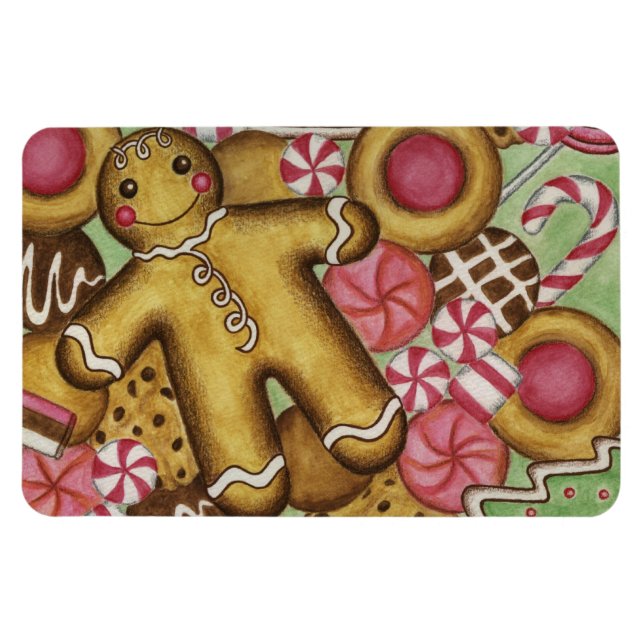 Weihnachts-Cookies-Magnet Magnet (Horizontal)