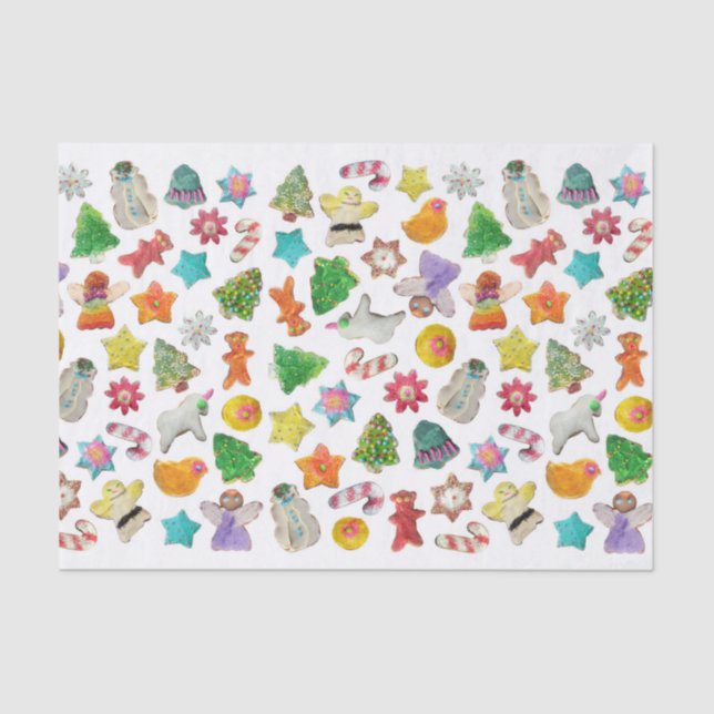 Weihnachts-Cookies - Tissue Paper Seidenpapier (Vorderseite)