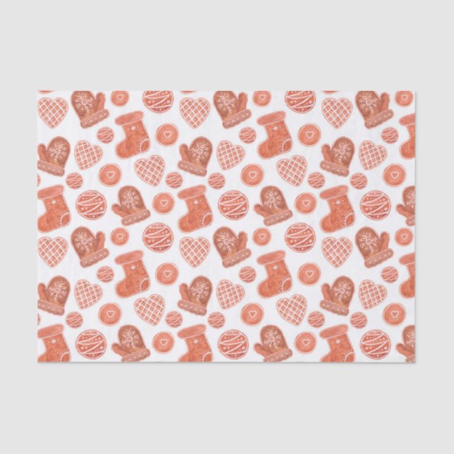 Weihnachts-Cookies - Tissue Paper Seidenpapier (Vorderseite)